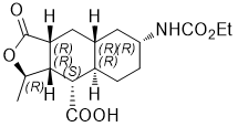 (3R,3aR,4S,4aR,7R,8aR,9aR)-7-[(乙氧羰基)氨基]十二氢-3-甲基-1-氧代萘并[2,3-c]呋喃-4-羧酸