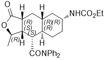 Ethyl ((1R,3aR,4aR,6R,8aR,9S,9aS)-9-(diphenylcarbamoyl)-1-methyl-3-oxododecahydronaphtho[2,3-c]furan-6-yl)carbamate