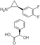 (1R,2S)-2-(3,4-Difluorophenyl)cyclopropanaminium (2R)-hydroxy(phenyl)ethanoate