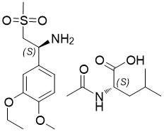 (S)-1-(3-乙氧基-4-甲氧基苯基)-2-(甲基磺酰基)乙胺 N-乙酰基-L-亮氨酸盐