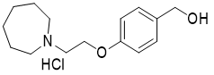 (4-(2-(azepan-1-yl)ethoxy)phenyl)methanol hydrochloride