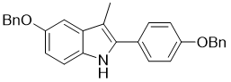 3-甲基-5-苄氧基-2-(4-苄氧基苯基)-1H-吲哚