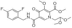 5-[[[(2,4-二氟苯基)甲基]氨基]羰基]-1-(2,2-二甲氧基乙基)-1,4-二氢-3-甲氧基-4-氧代-2-吡啶羧酸甲酯