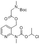 N-Methyl-N-(3-[((N-tert-butoxycarbonyl-N-methylamino)acetoxy)methyl]pyridin-2-yl)carbamic acid 1-chloroethyl ester