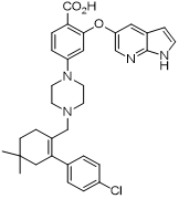 2-((1H-Pyrrolo[2,3-b]pyridin-5-yl)oxy)-4-(4-((4'-chloro-5,5-dimethyl-3,4,5,6-tetrahydro-[1,1'-biphenyl]-2-yl)methyl)piperazin-1-yl)benzoic acid