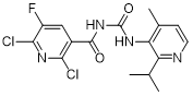 2,6-dichloro-5-fluoro-N-((2-isopropyl-4-methylpyridin-3-yl)carbamoyl)nicotinamide