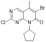 6-溴-2-氯-8-环戊基-5-甲基吡啶并[2,3-d]嘧啶-7(8H)-酮