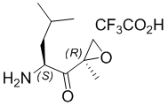 (2S)-2-Amino-4-methyl-1-((2R)-2-methyloxiranyl)-1-pentanone trifluoroacetate