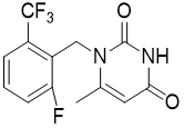 1-[2-Fluoro-6-(trifluoromethyl)benzyl]-6-methylpyrimidine-2,4(1H,3H)-dione